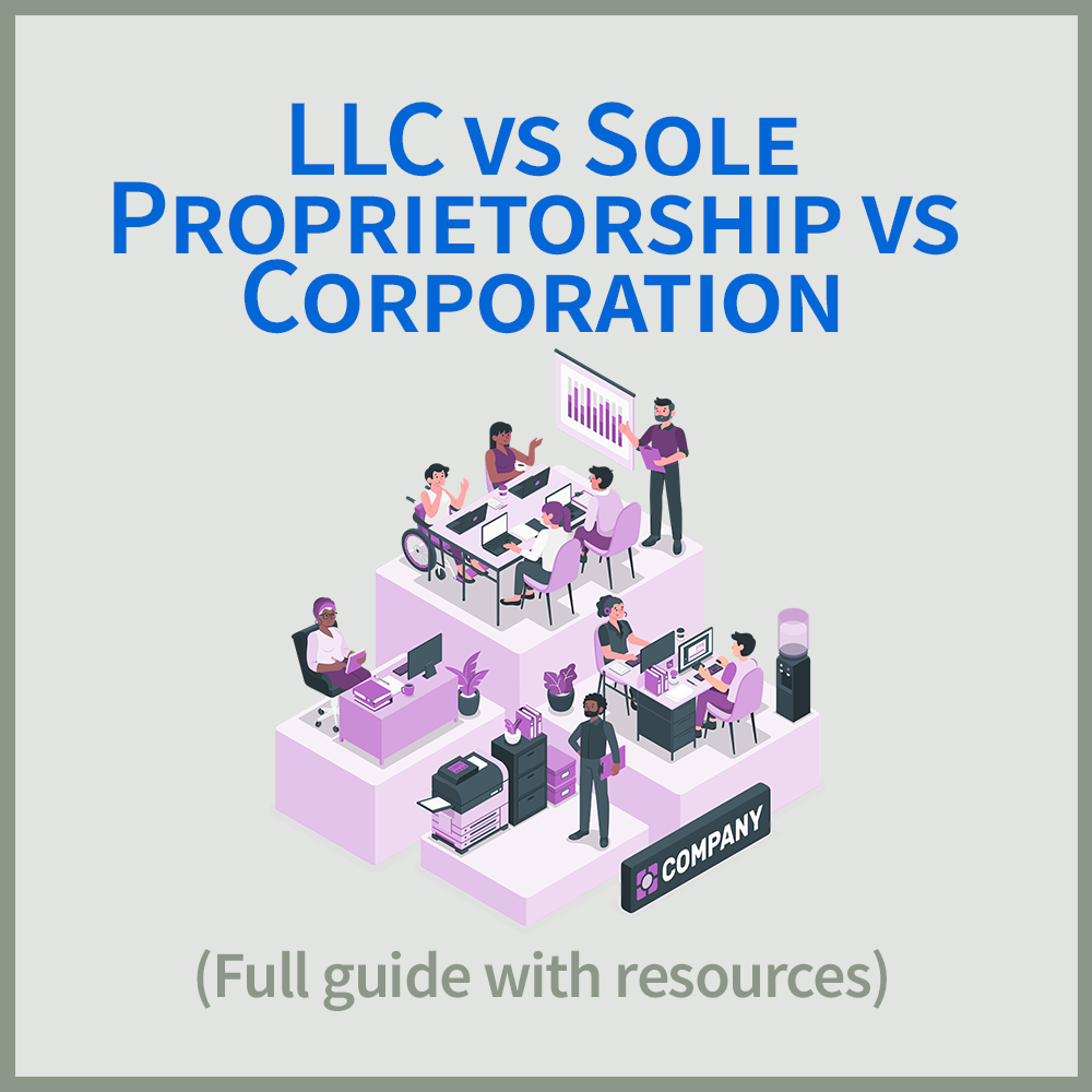 LLC vs Sole Proprietorship vs Corporation (Which is Best?) | How to ...